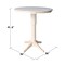 International Concepts Round 36 in Round Top Pedestal Table, 40.9 inH, Unfinished, 36 in W, 36 in L, 40.9 in H, Wood K-36RT-27B-6B-2 - alternate 2
